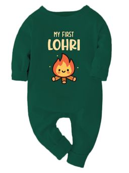 Zeezeezoo - Baby Green My First Lohri Full Sleeves Romper