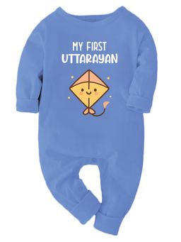 Zeezeezoo - Baby Blue Uttarayan Full Sleeves Romper