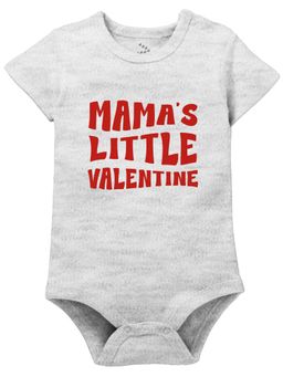 Zeezeezoo - Baby Grey Mama's Little Valentine Onesies