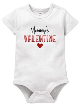 Zeezeezoo - Baby White Mommy's Valentine Onesies