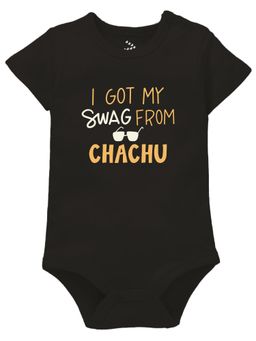 Zeezeezoo - Baby Black Swag From My Chachu Onesies