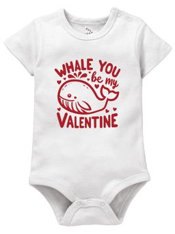 Zeezeezoo - Baby White Typography Printed Onesies