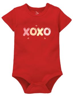 Zeezeezoo - Baby Red Xoxo Hearts Onesies