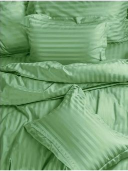Sleeping Owls- because your sleep matters - Moss Green Pillow Covers (Pack Of 2)