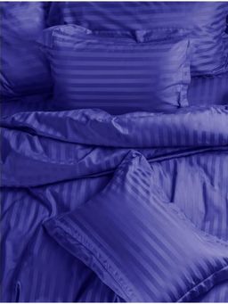 Sleeping Owls- because your sleep matters - Royal Blue Pillow Covers (Pack Of 2)