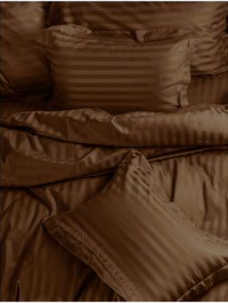 Sleeping Owls- because your sleep matters - Coffee Brown Pillow Covers (Pack Of 2)