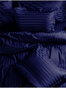 Sleeping Owls- because your sleep matters - Navy Blue Pillow Covers (Pack Of 2)