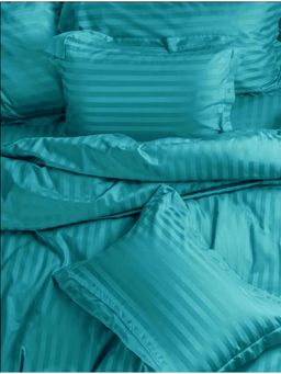 Sleeping Owls- because your sleep matters - Turquoise Pillow Covers (Pack Of 2)