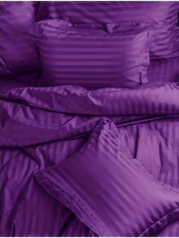 Sleeping Owls- because your sleep matters - Purple Pillow Covers (Pack Of 2)