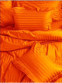 Sleeping Owls- because your sleep matters - Orange Pillow Covers (Pack Of 2)