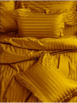 Sleeping Owls- because your sleep matters - Mustard Pillow Covers (Pack Of 2)