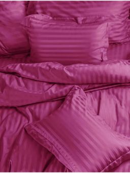 Sleeping Owls- because your sleep matters - Roseberry Magenta Pillow Covers (Pack Of 2)