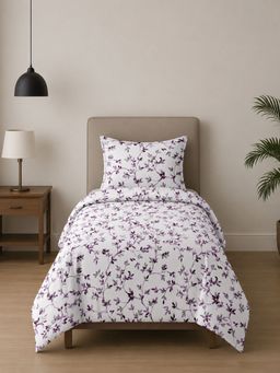 Sleeping Owls- because your sleep matters - Printed Allure Bedsheet with Pillow Cover (Single)