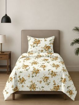 Sleeping Owls- because your sleep matters - Printed Allure Bedsheet with Pillow Cover (Single)