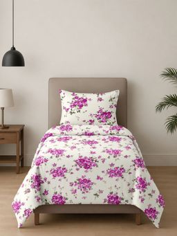 Sleeping Owls- because your sleep matters - Printed Allure Bedsheet with Pillow Cover (Single)