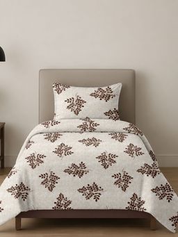 Sleeping Owls- because your sleep matters - Printed Allure Bedsheet with Pillow Cover (Single)