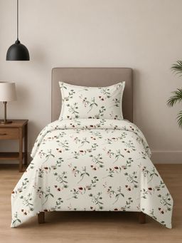 Sleeping Owls- because your sleep matters - Printed Allure Bedsheet with Pillow Cover (Single)