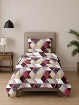 Sleeping Owls- because your sleep matters - Printed Allure Bedsheet with Pillow Cover (Single)