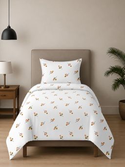 Sleeping Owls- because your sleep matters - Printed Allure Bedsheet with Pillow Cover (Single)