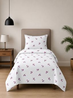 Sleeping Owls- because your sleep matters - Printed Allure Bedsheet with Pillow Cover (Single)