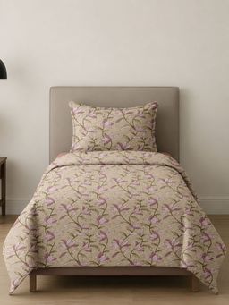 Sleeping Owls- because your sleep matters - Printed Allure Bedsheet with Pillow Cover (Single)