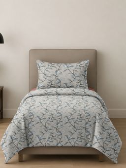 Sleeping Owls- because your sleep matters - Printed Allure Bedsheet with Pillow Cover (Single)