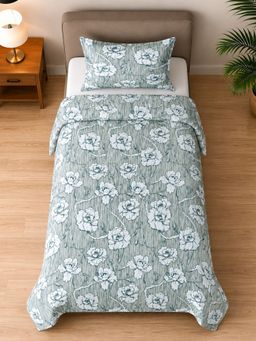 Sleeping Owls- because your sleep matters - Printed Allure Bedsheet with Pillow Cover (Single)
