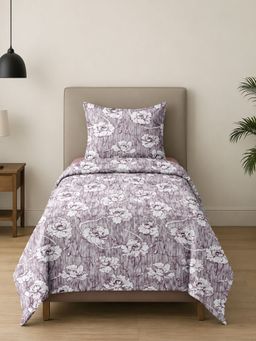 Sleeping Owls- because your sleep matters - Printed Allure Bedsheet with Pillow Cover (Single)