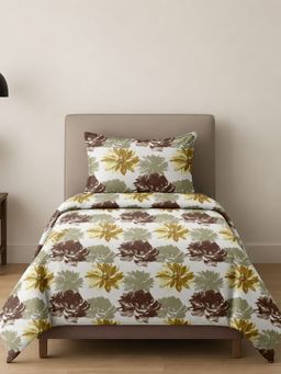 Sleeping Owls- because your sleep matters - Printed Allure Bedsheet with Pillow Cover (Single)