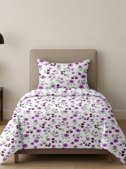 Sleeping Owls- because your sleep matters - Printed Allure Bedsheet with Pillow Cover (Single)