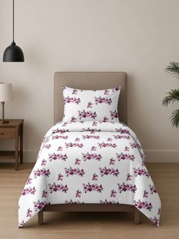 Sleeping Owls- because your sleep matters - Printed Allure Bedsheet with Pillow Cover (Single)