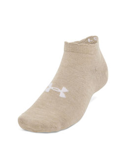 Under Armour - Unisex Essential Brown Low Cut Socks (Pack of 6)