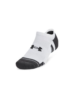 Under Armour - Unisex Performance Tech White No Show Socks (Pack of 6)