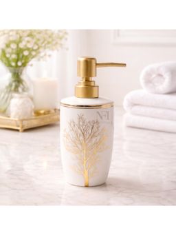 NFI Essentials - Ceramic Soap Dispenser with Gold Colour Pump