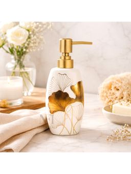 NFI Essentials - Ceramic Soap Dispenser with Gold Colour Pump