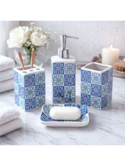 NFI Essentials - Ceramic 4 Piece Bathroom Accessories Set