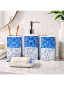 NFI Essentials - Ceramic 4 Piece Bathroom Accessories Set