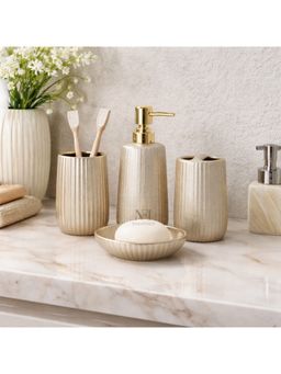 NFI Essentials - Ceramic 4 Piece Bathroom Accessories Set