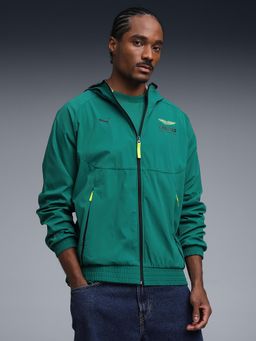 Puma - Aston Martin F1 Mens Hooded Jacket - Green