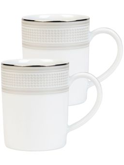 Dankotuwa - Porcelain Platinum Crafted Coffee Mugs 250 ml (Set of 2) (Menuna Platinum)