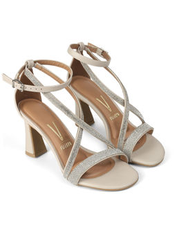 Vizzano - Block Sandal Heels Silver