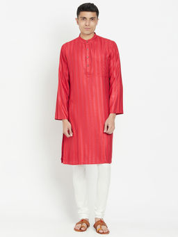 Fabindia - Viscose Tussar Dobby Long Kurta