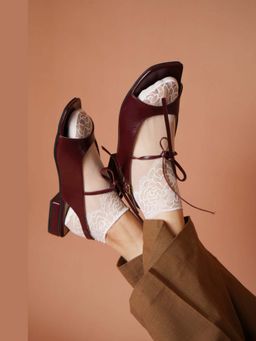 Chal Shoes - Mamaye Maroon Sandals