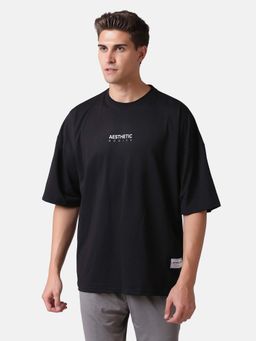 Aesthetic Bodies - Men Black Oversized Fit T-Shirt