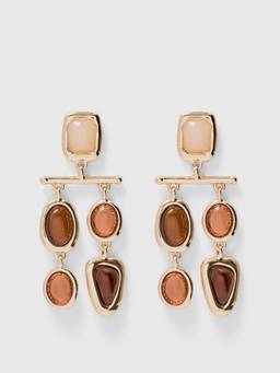 Forever New - Women Brown Gold Plating Earrings