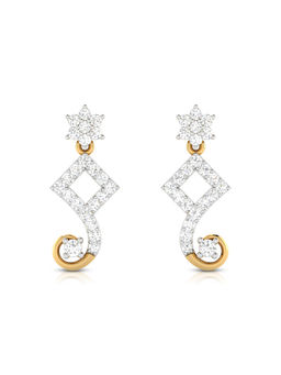 Fiona Diamonds - Swervy Lab Grown Diamond Earrings
