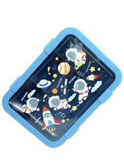 Little Surprise Box - 5 Sections Blue Space Lunch Box For Kids