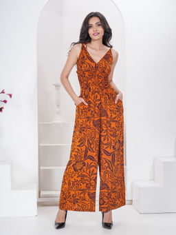 DEBONATELLA - Printed Strappy Jumpsuit