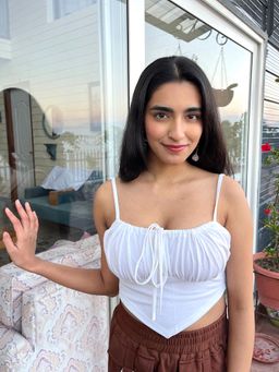 Tandul - Casual Sleeveless Solid Women White Top