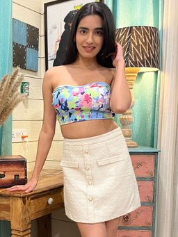 Tandul - Casual Sleeveless Printed Women Multi-Color Top